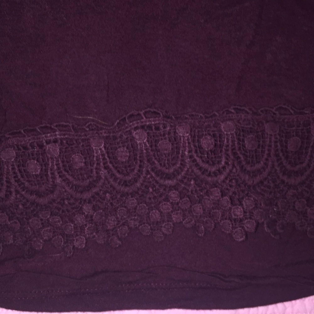 burgundy shirt, new condition